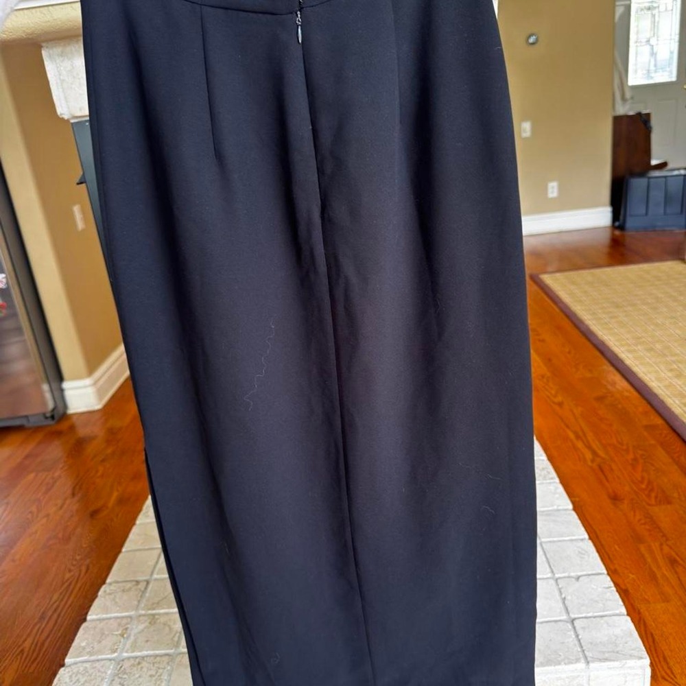 David Warren New York Black High-Waisted Midi Skirt Business Career - Picture 4 of 4